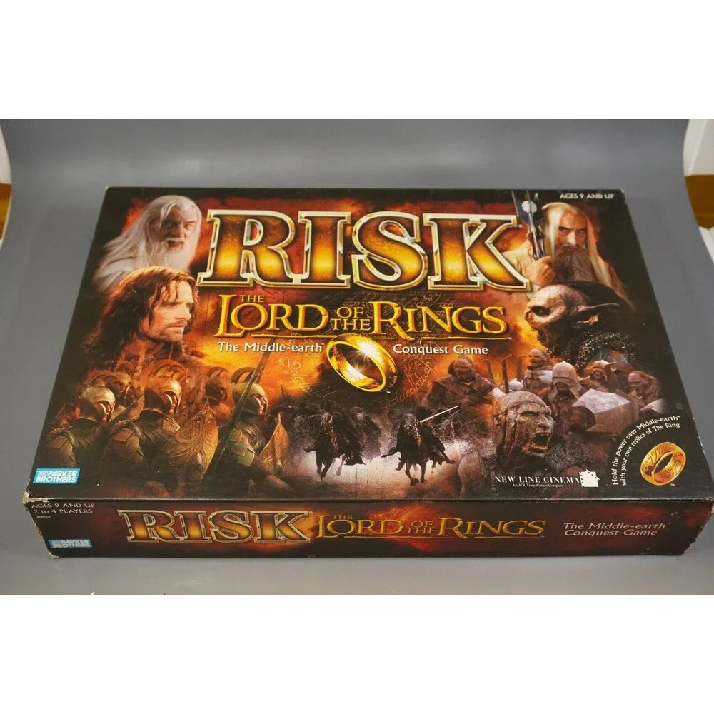 Risk The Lord of the Rings Middle Earth Conquest Game 2002 with Ring Complete